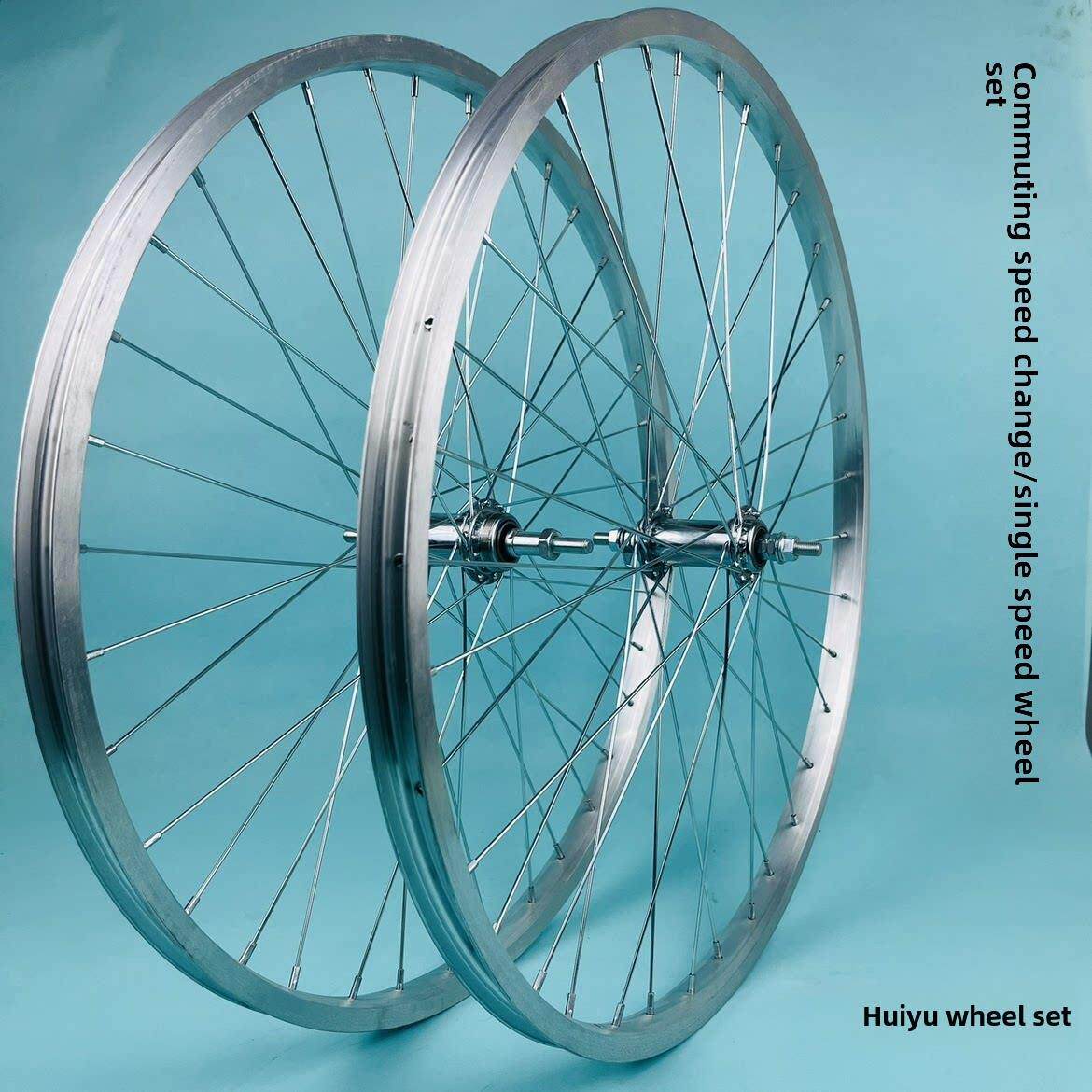26X1 3/8轮组24X1 3/8公主自行车，单速，变速支持6/7/8旋转飞轮