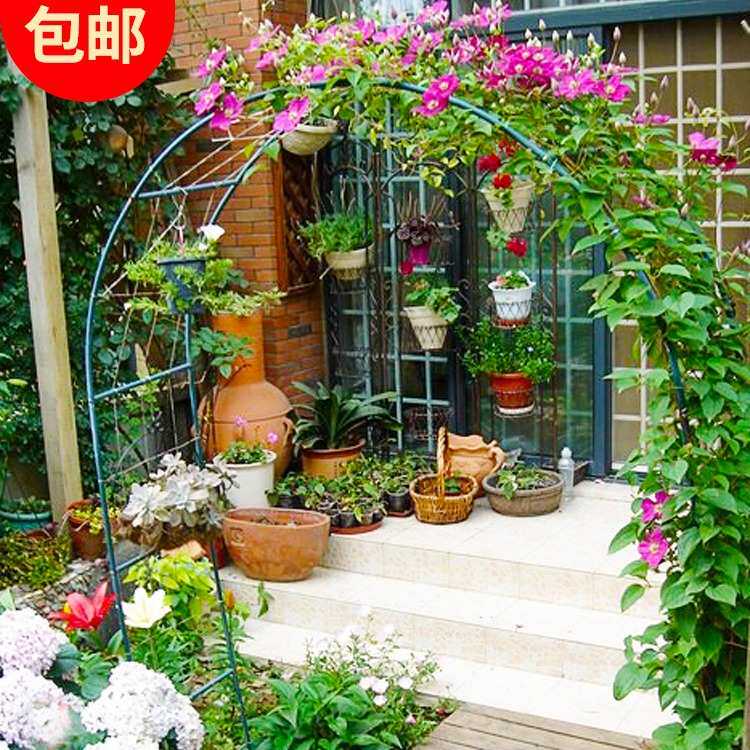 庭院铁艺葡萄引路架拱门花架蔷薇爬藤架子月季丝瓜拱形花支架阳台,鲜花速递/花卉仿真/绿植园艺,花盆,淘宝优惠券,粉丝福利购,淘宝优惠卷