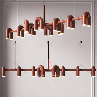 现代约客厅SS-D1581转吊水灯 北欧儿童房卧室设计师U简型可旋管吧