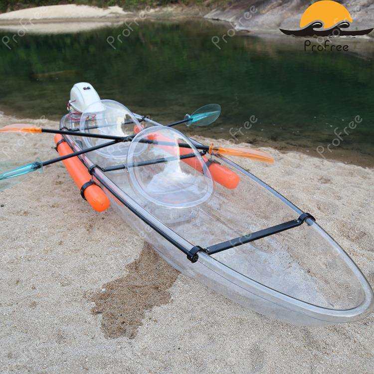 水上游乐设备透明水晶船PC透明船遥控电动透明皮划艇