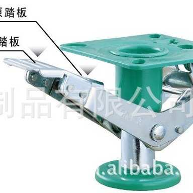 供应美顺4系列5寸日式地刹器汽车料架用支撑架顶高器机械设备脚轮