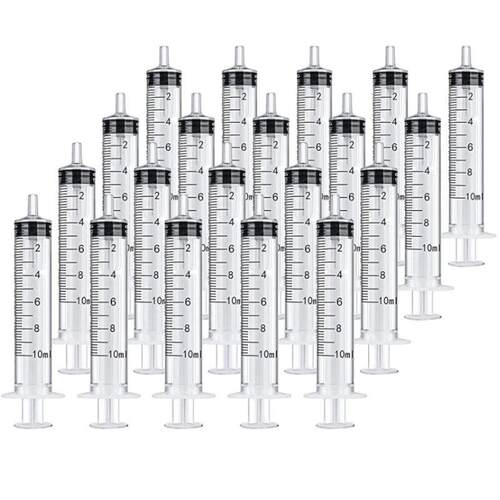 2-20Pcs 1ml-10ml Plastic Reusable Syringe For Measuring Nutr