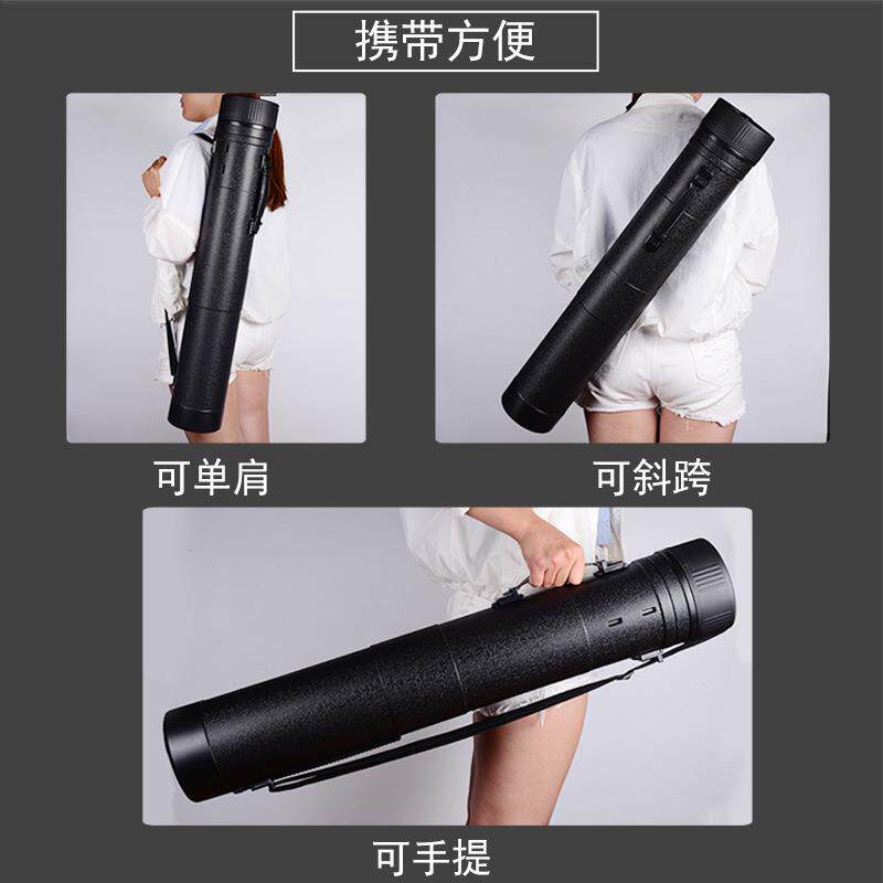 特大号伸式画筒皮纹图筒画纸桶RXN收装宣美术藏用品纸素描纸缩书