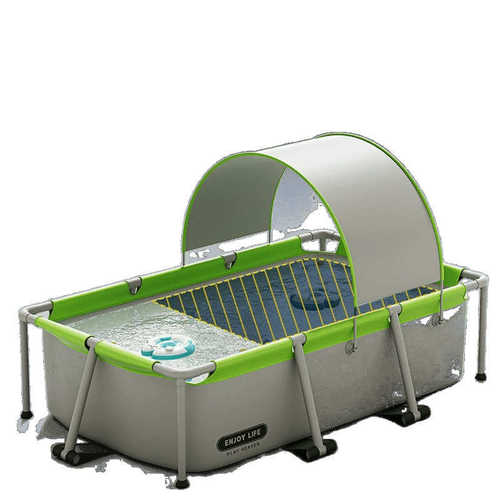 免夏天游泳池游泳遮阳水池可折叠充气儿童桶家用