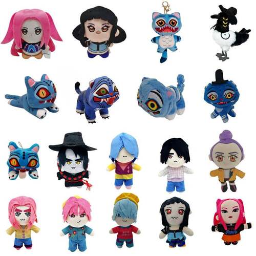跨境新k-pop demon hunters plush 猎魔女团老虎玩偶毛绒玩具