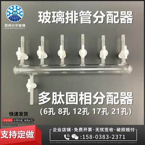 多肽固相合成分配器单排管真空分配器四氟活塞5孔8孔1217孔21节门
