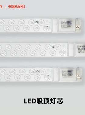 LED吸顶灯长条灯条灯芯磁吸ld照明52厘米厨房灯管厕所顶扣板le
