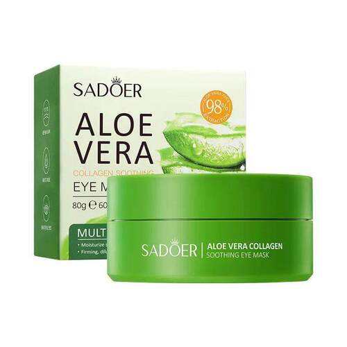 60pcs Aloe Vera Collagen Eye Mask Anti Dark Circles Eyes Bag