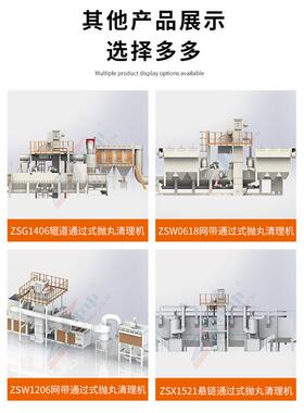 钢结构除锈通过式丸机钢板铁板型材抛理表面处除锈机QHG自除动锈