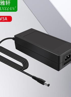 厂家供应CEROHS认证12V5A 60W两圆插欧规LED软灯条安规开关电源