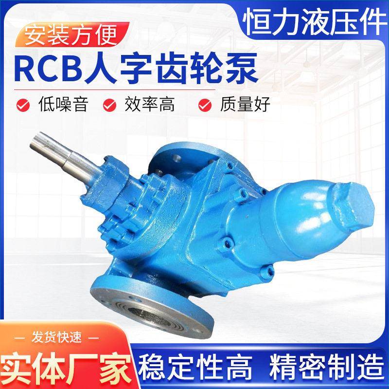 液压齿轮油泵输油泵齿轮泵电机组装置RCB人字齿轮泵