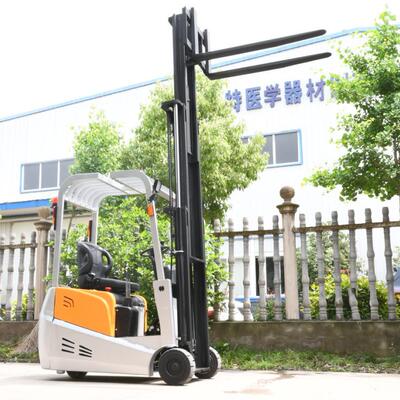 佛山全电动叉车2吨1吨小型三轮四轮吨电座驾式液压堆高叉车电动