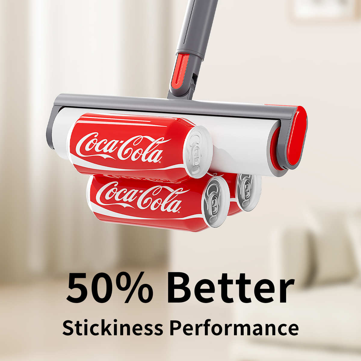 Inclined tear type lint rollers replacement head for carpet