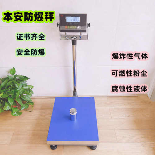本安型防爆台秤100kg300公斤电子防爆称化工防爆称200kg电子秤1g