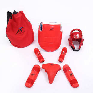 跆拳道护具五件套训练散打搏击拳击加厚护具拳击护具套装