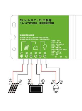 太阳降能路灯开关光控时控定时制控制器3.2VBMB件12V压控器配维