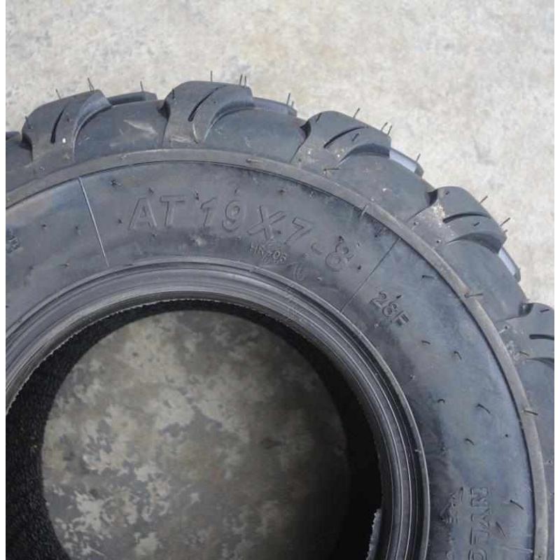 改装沙滩车卡丁车配件越野加厚19x7-8寸拖花轮胎18X9.50-8真空胎