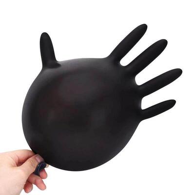 Nitrile Disposable Gloves Black 20/50/100PCS Latex Powder Fr