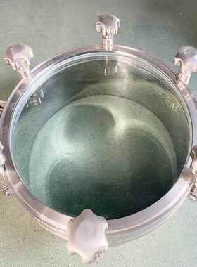 大玻璃法人孔视镜手孔兰全SWU玻璃可视不带锈钢视窗盖带灯带刷人