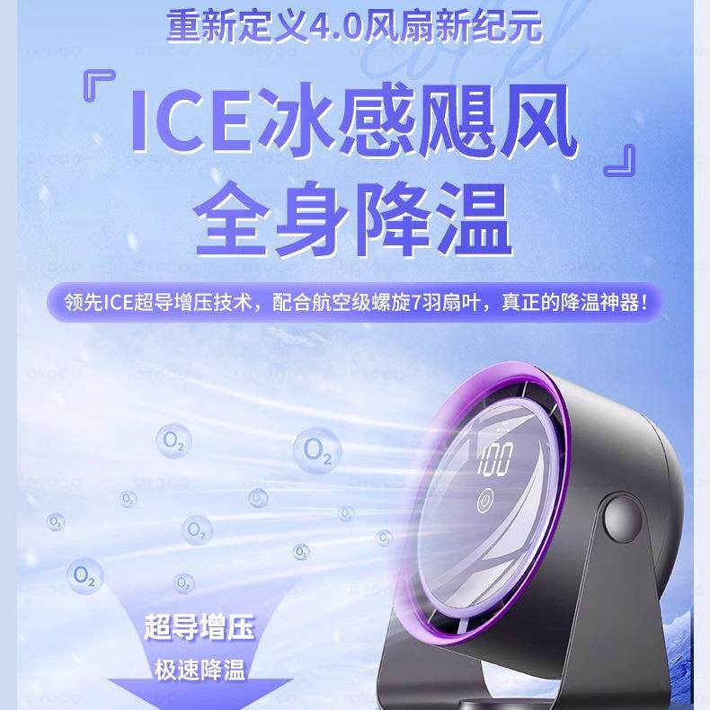 超静音桌面小风扇小型便携式无声电扇学生宿舍床头办公室随身迷你