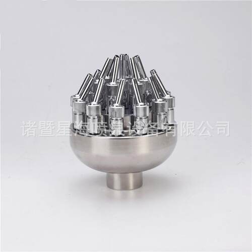 不锈钢可调三层花喷头喷嘴1寸1.5寸可调花柱喷头广场喷泉公园景观