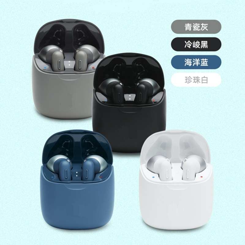 跨境TUNE T225蓝牙耳机TWS真无线5.0双边立体声半入耳式黑白蓝灰