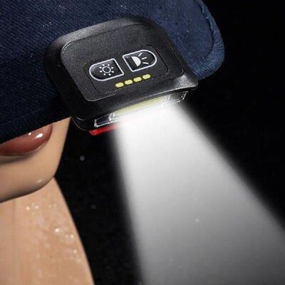 LED Hat Clip Light Waterproof Induction Switch Fishing