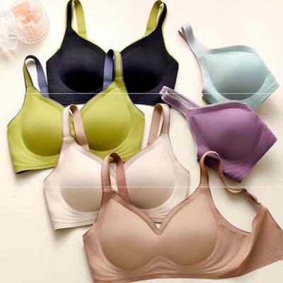 Women Latex Seamless Bra Push Up Bralette Underwear Bras