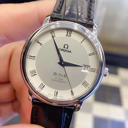 公价2.44万欧米茄男表碟飞自动机械罗马数字手表男士4875.31.01