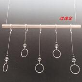 组合简约现代侧挂水晶吊环 橱窗上墙壁挂式 服装 店展示架上墙挂钩