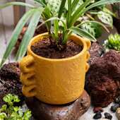 水泥花盆花器多肉植物盆干花插花花瓶客厅装 饰素雅摆件侘寂风