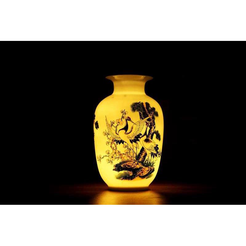 景德镇陶瓷器花瓶摆设 冬瓜瓶系列 中式薄胎骨质瓷花瓶 多款选择