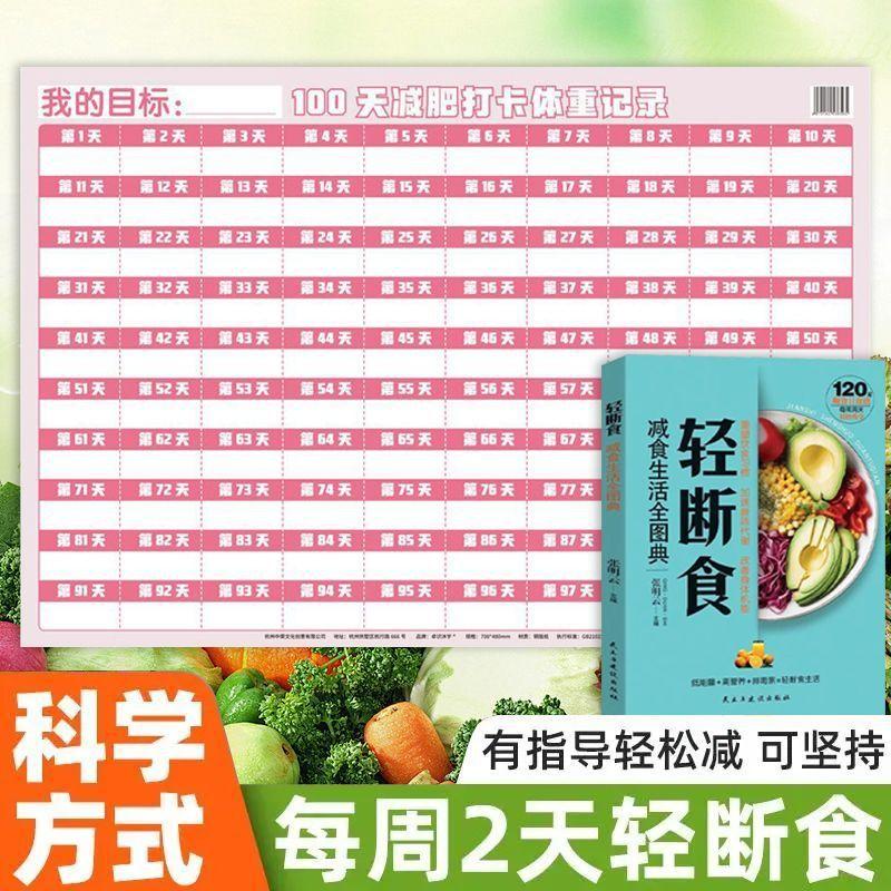 一百天包邮减肥自律打卡认知卡