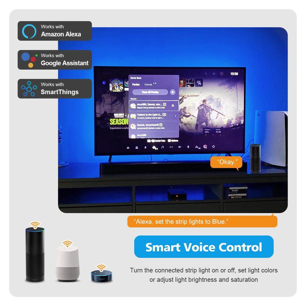 CozyLife APP同步灯带电视同步背景灯带控制器HDMI流光溢彩
