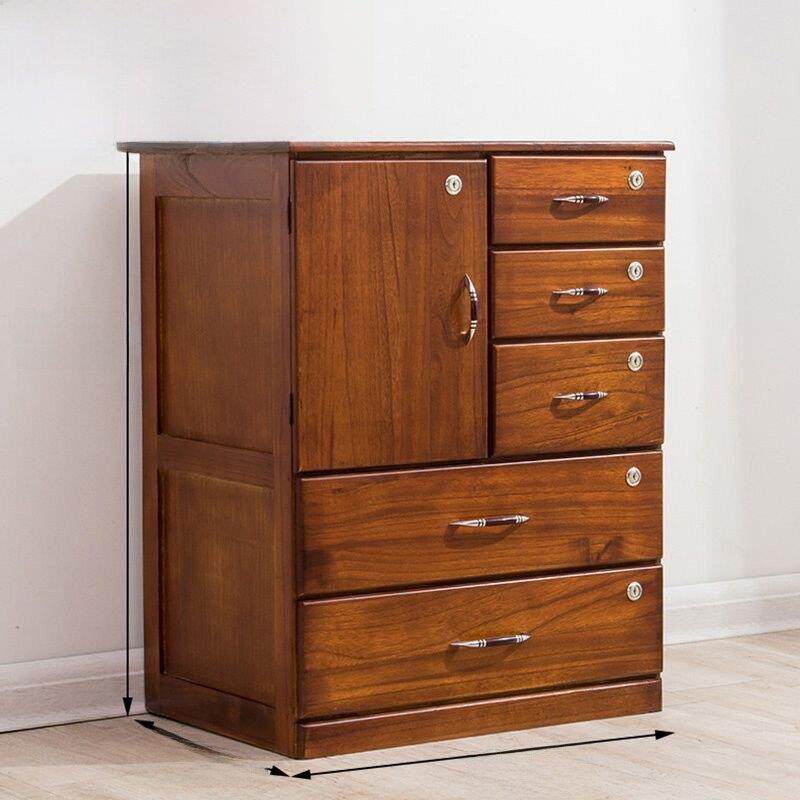 实木质文件柜矮柜办公室带锁柜抽屉式收纳资料小柜子储物柜杂物柜