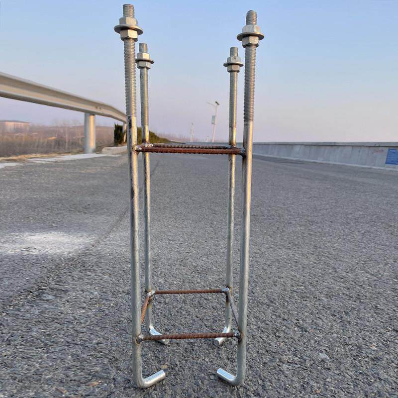 地脚螺栓六八角杆预埋件道路基础猫跳台路灯庭院灯监控立杆镀锌地