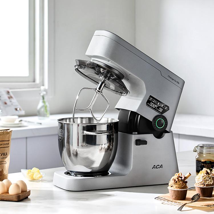家用商用7升静音厨师机全自动和面揉面小型多功能和面机EC900