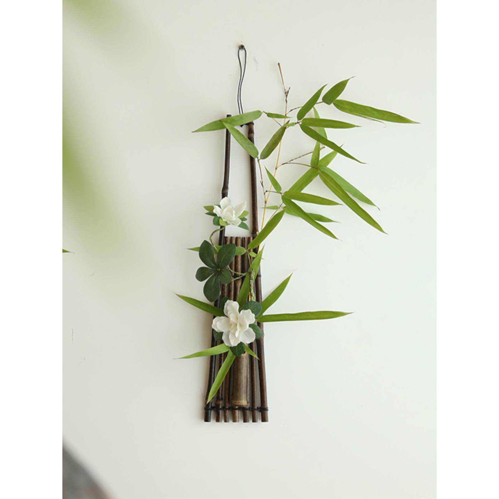 日式竹插花小挂件简约竹禅入口背景墙装饰挂件,家居饰品,壁饰,淘宝优惠券,粉丝福利购,淘宝优惠卷