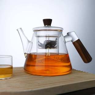 大容量可电陶炉煮茶蒸煮茶器 高硼硅玻璃侧把茶壶 家用内胆泡茶壶