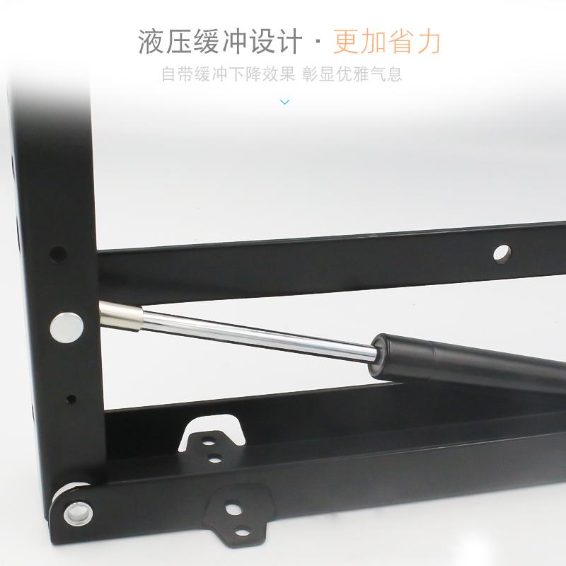 隐藏式折叠凳五金 双向缓冲阻尼玄关换鞋凳 不锈钢折叠凳五金配件