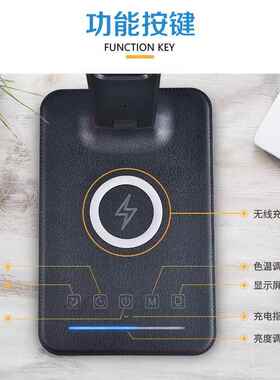 新品L眼ED57010W无线充护台灯可定时小夜灯办公习学护桌眼书台灯