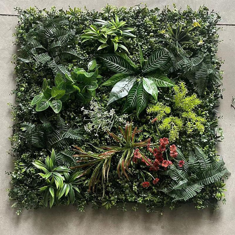 仿真植物背景墙绿植墙花墙假草坪墙面塑料草皮阳台装饰室内绿化墙