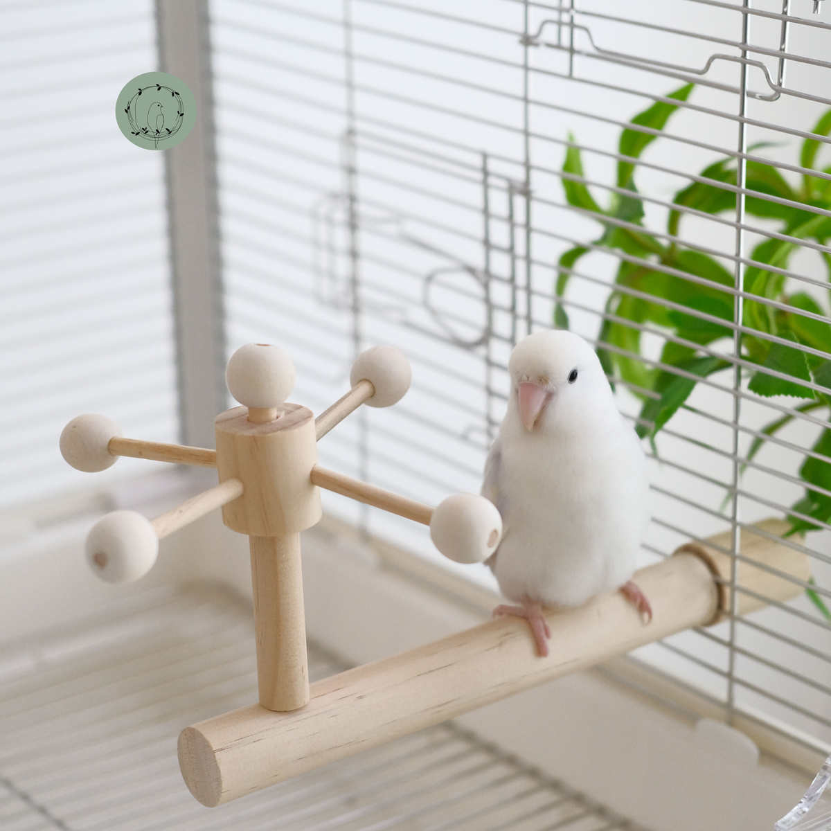 鹦鹉站架鸟站棍站杆牡丹玄凤虎皮旋转木马趣味鸟玩具互动戏耍解闷