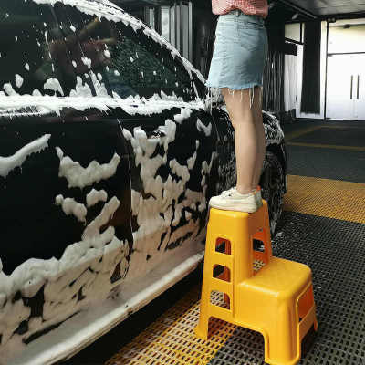 加厚塑料洗车凳子汽车美容店两步凳高低脚踏台阶家用多功能梯凳