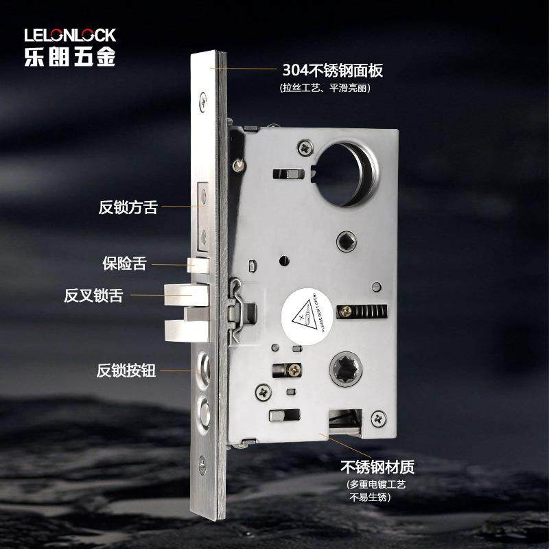 厂家64美*87mm式大RML-01门不锈钢30门配4防盗锁体别墅房通用门件