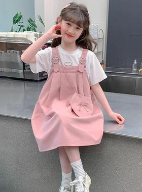 NEXT GJLG 女童连衣裙2025夏季新款儿童背带裙可爱女孩公主裙套装