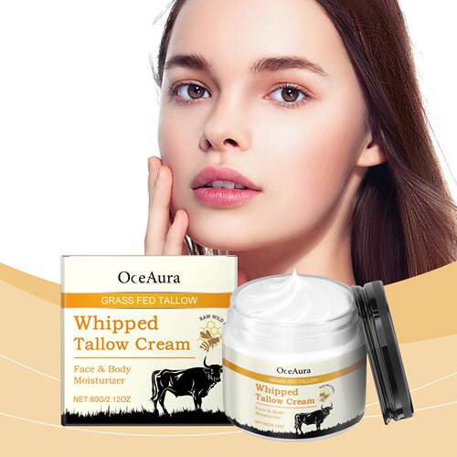 OCEAURA Tallow and Honey Moisturizing Cream - Hydrating, Nou