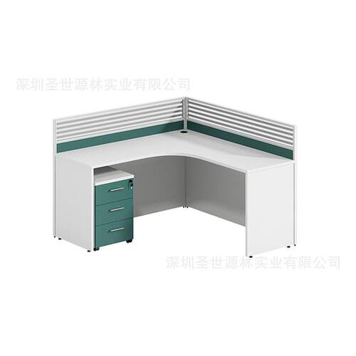 员工职员电脑办公桌工位屏风l型简约现代工业风卡座卡位转角组合