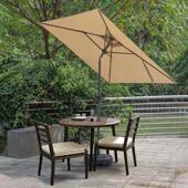 户外遮阳伞庭院伞阳台别墅花园防晒防雨伞室外方形伞摆摊遮阳伞