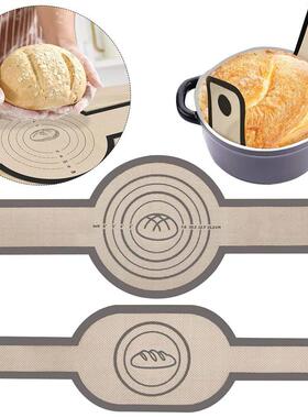 2Pcs Bread Kneading Pad Bread Baking Mat Platinum Silicone